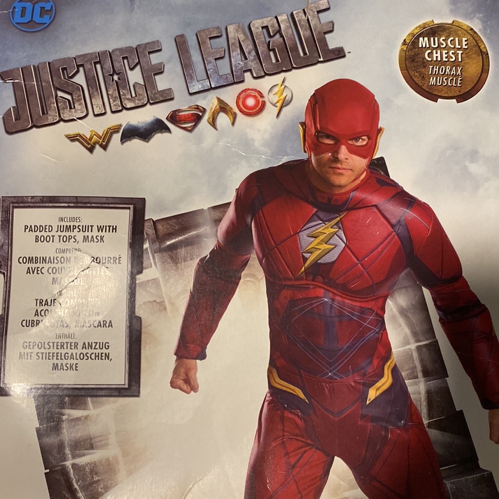 RUBIES The Flash mens Halloween Costume size XL
